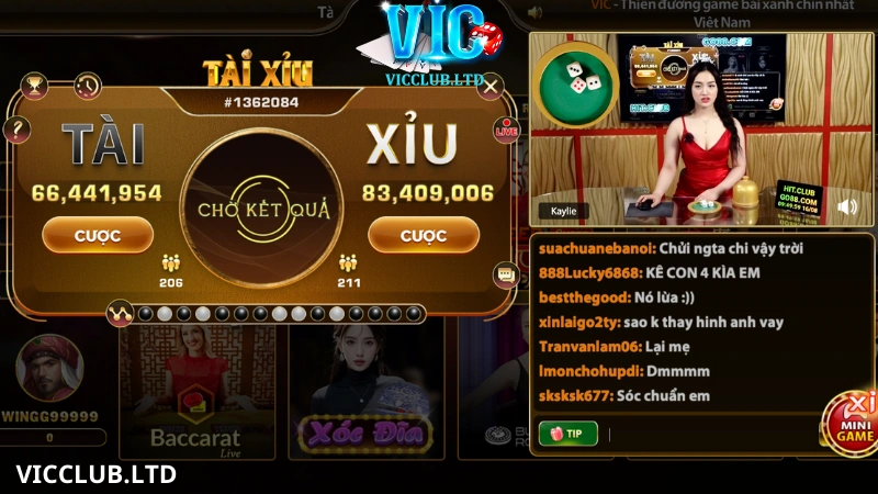 tài xỉu live vicclub